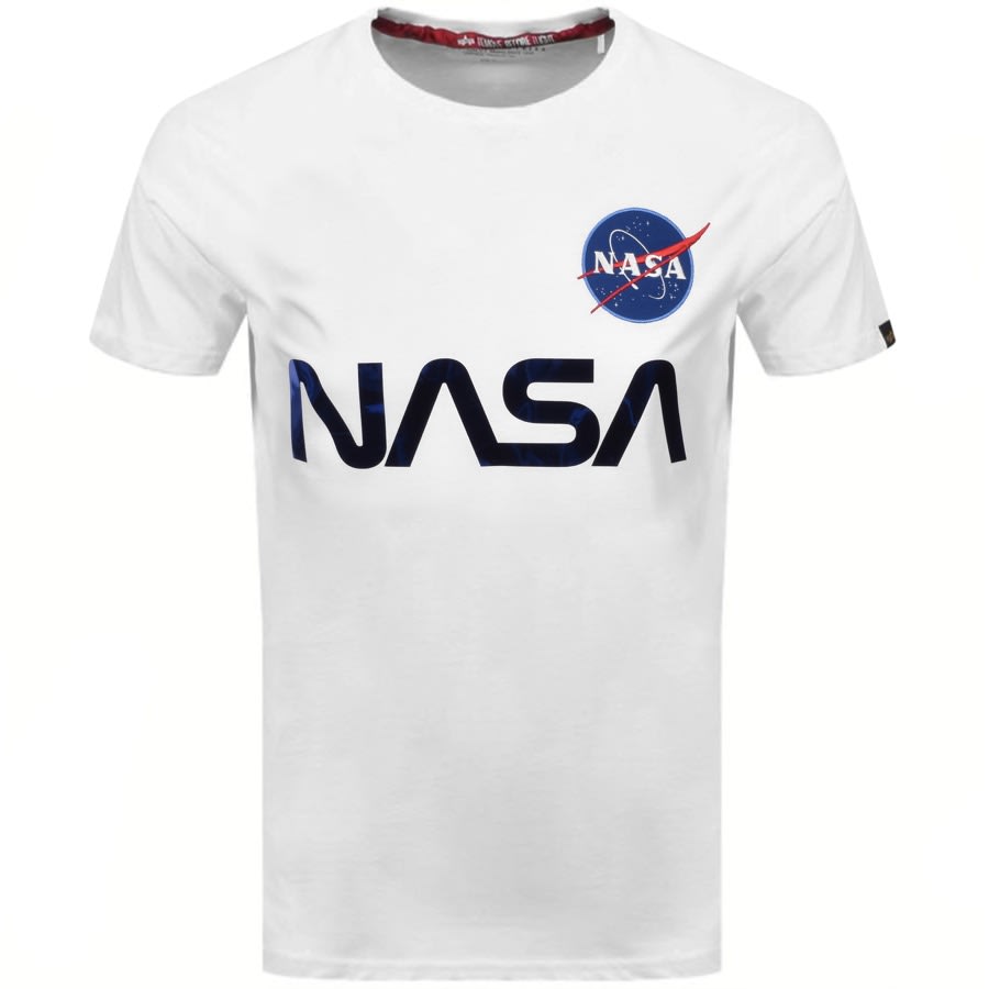 Alternative Image for ProductAlpha Industries Nasa Reflective T Shirt White1